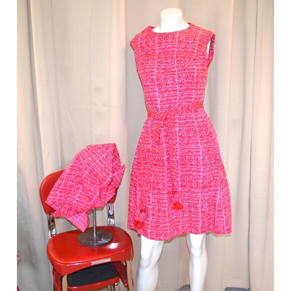 1950s Dress with Belt and Scarf Love Breeze - Picture 1 of 6